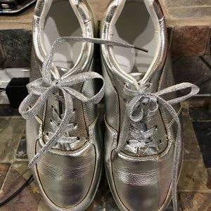 Silver Light Up shoes-size 9.5